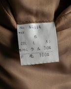 "CHRISTIAN DIOR MONSIEUR" 80's-90's Classic tailored wool melton chester coat