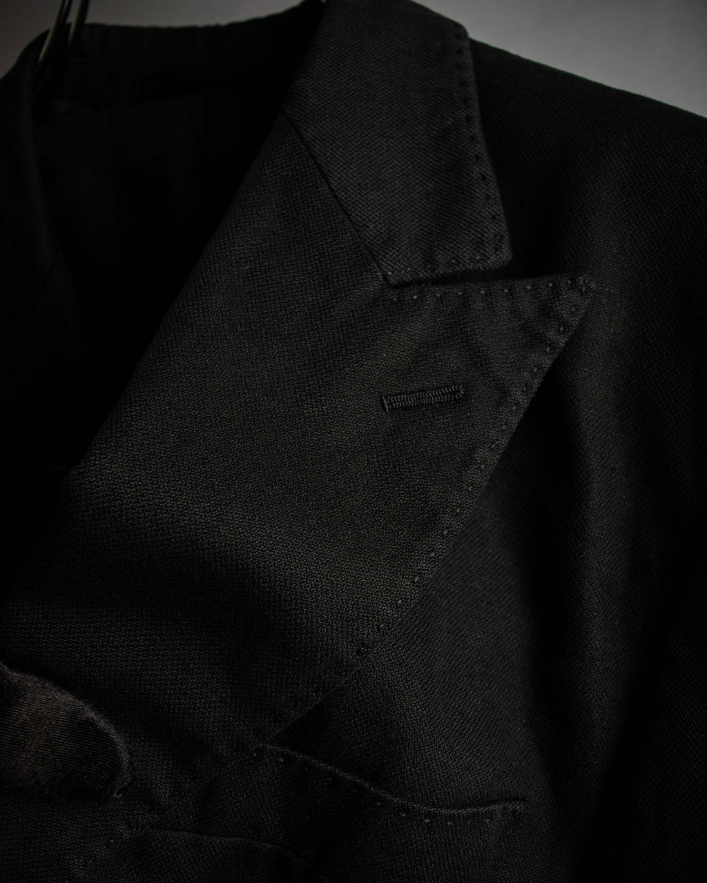 "HERMES" 90's Elegantly relaxed cotton linen tailored jacket