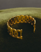 “Salvatore Ferragamo” 90’s-00’s Gancini motif gold bangle