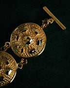 “Christian Dior” 90’s Medallion motif toggle bracelet