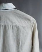 "LOUIS VUITTON" Ribbon frill design regular collar shirt