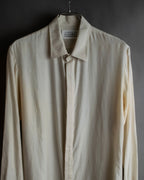 "Maison Martin Margiela" 2010SS triple layer folded fly front shirt