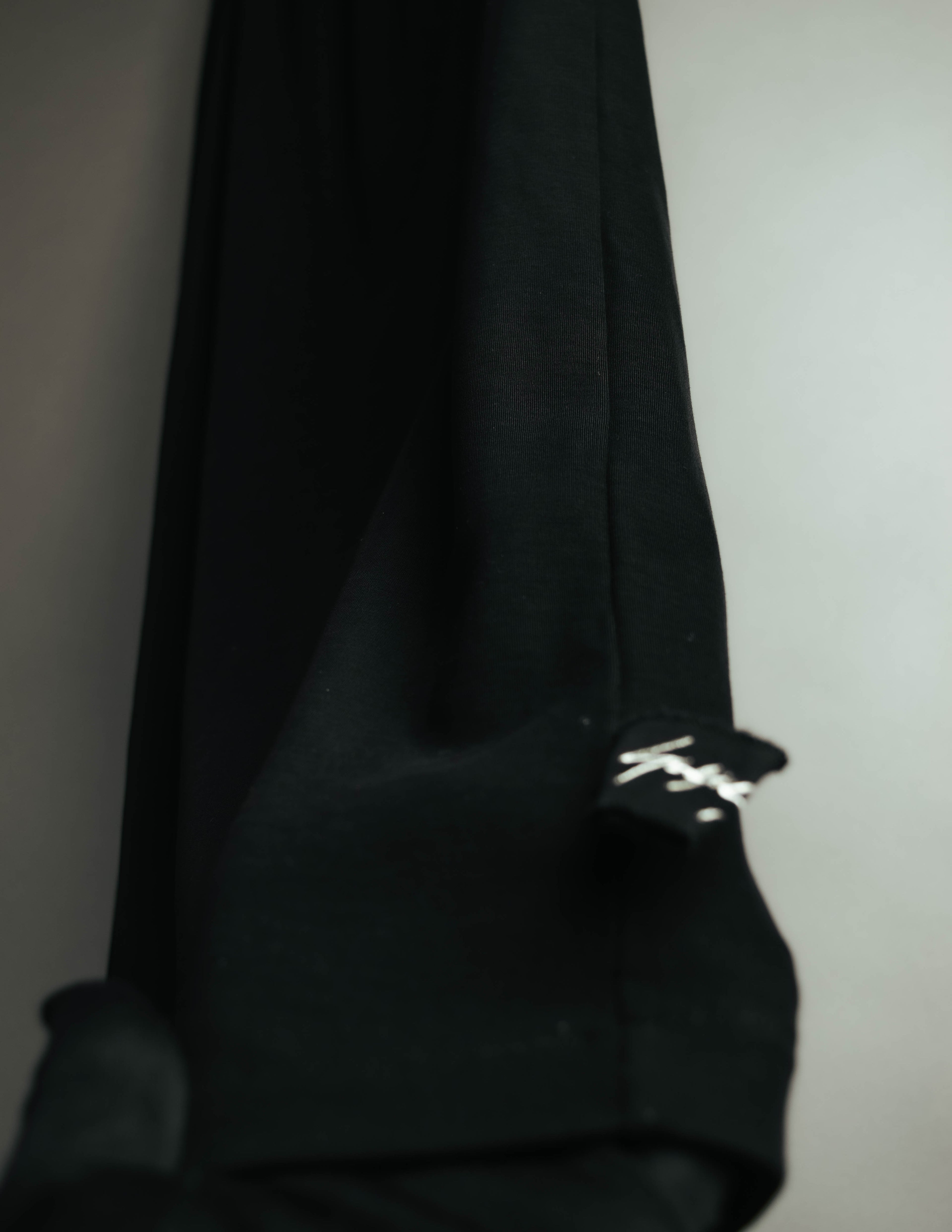 "Y's" Minimal black maxi skirt