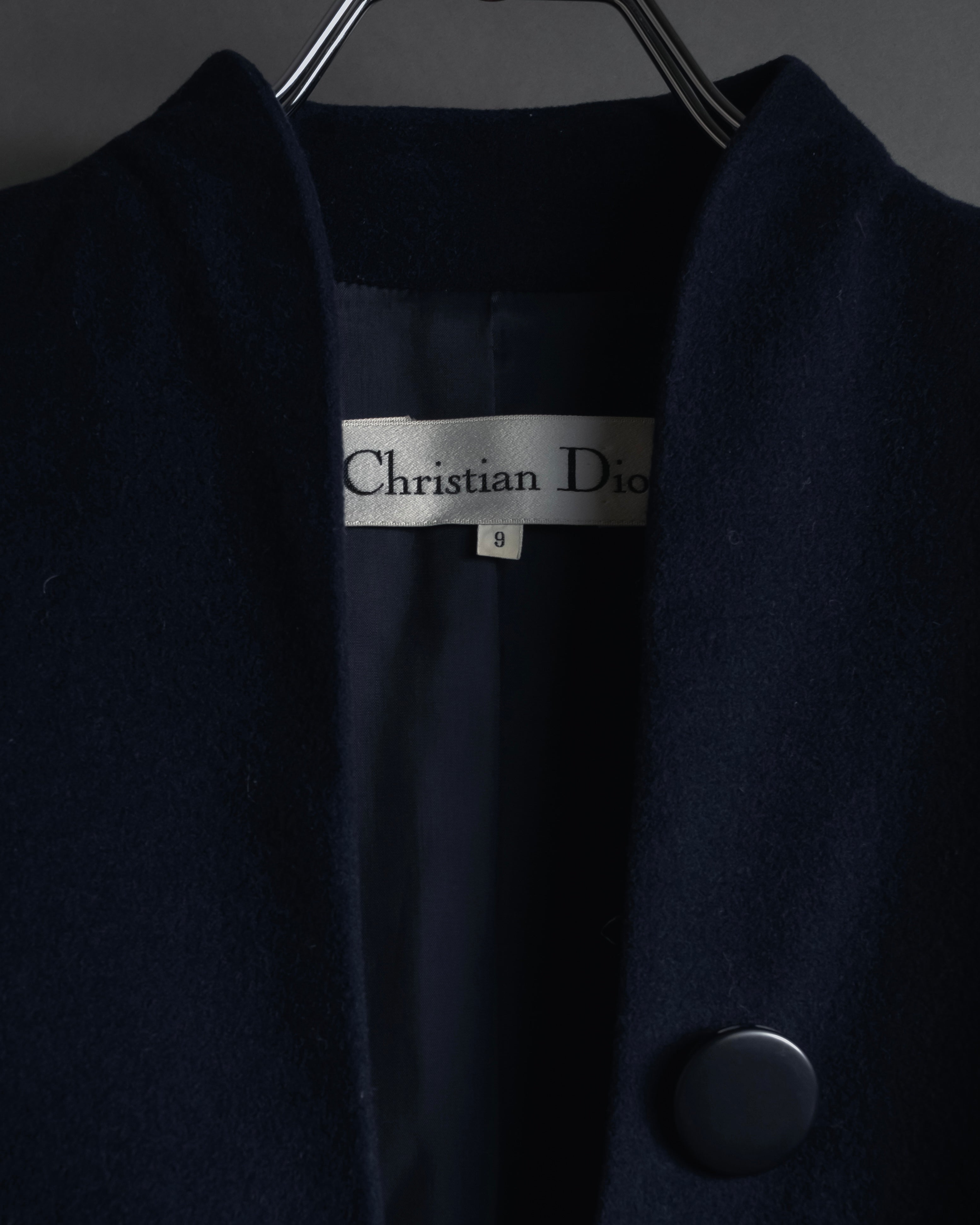 "Christian Dior" 90’s Stand-up collar shaped jacket