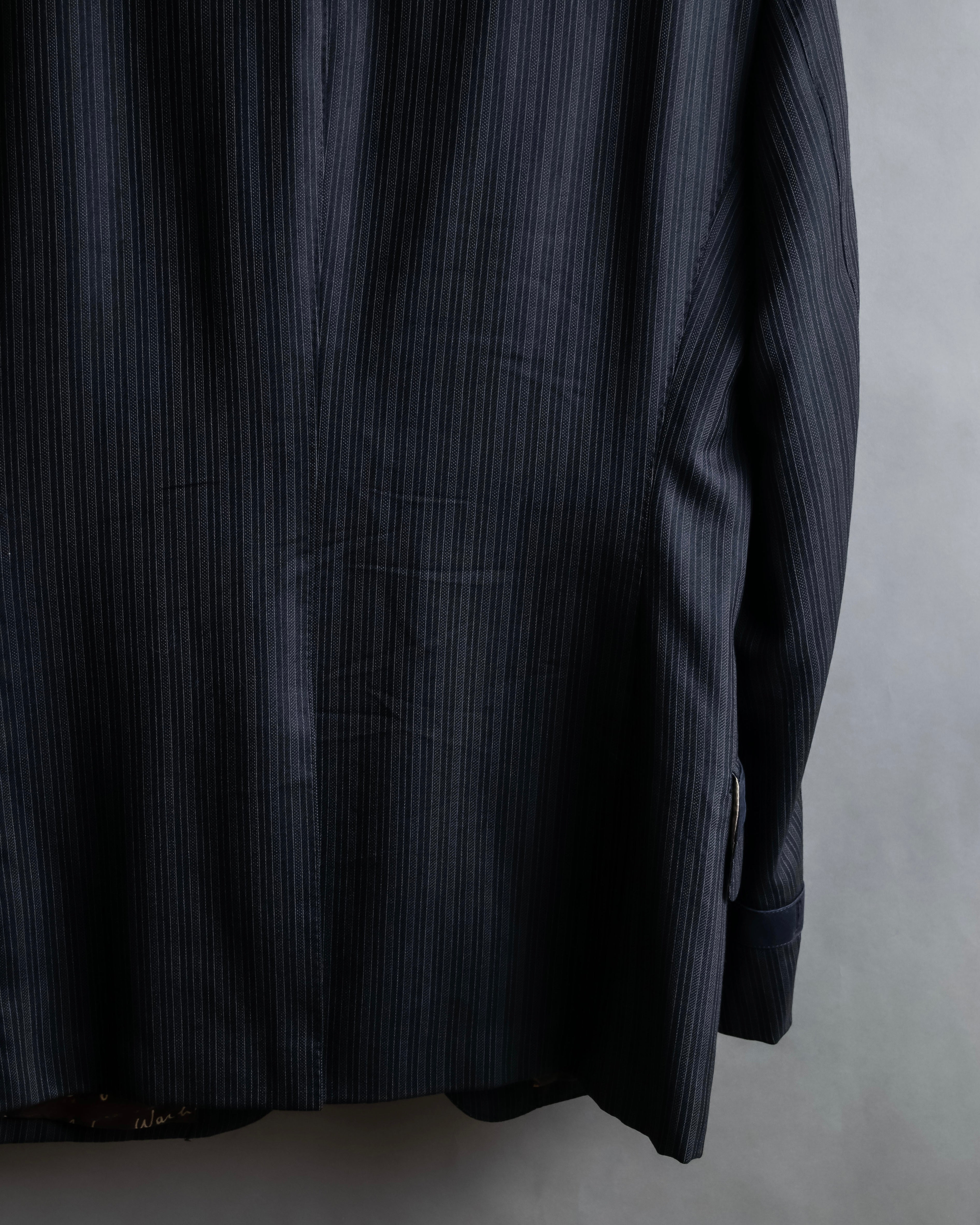 "PAUL SMITH" Satin-switched striped tailored jacket