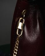 “Christian Dior” 1980’s-1990’s CD logo envelope chain bag