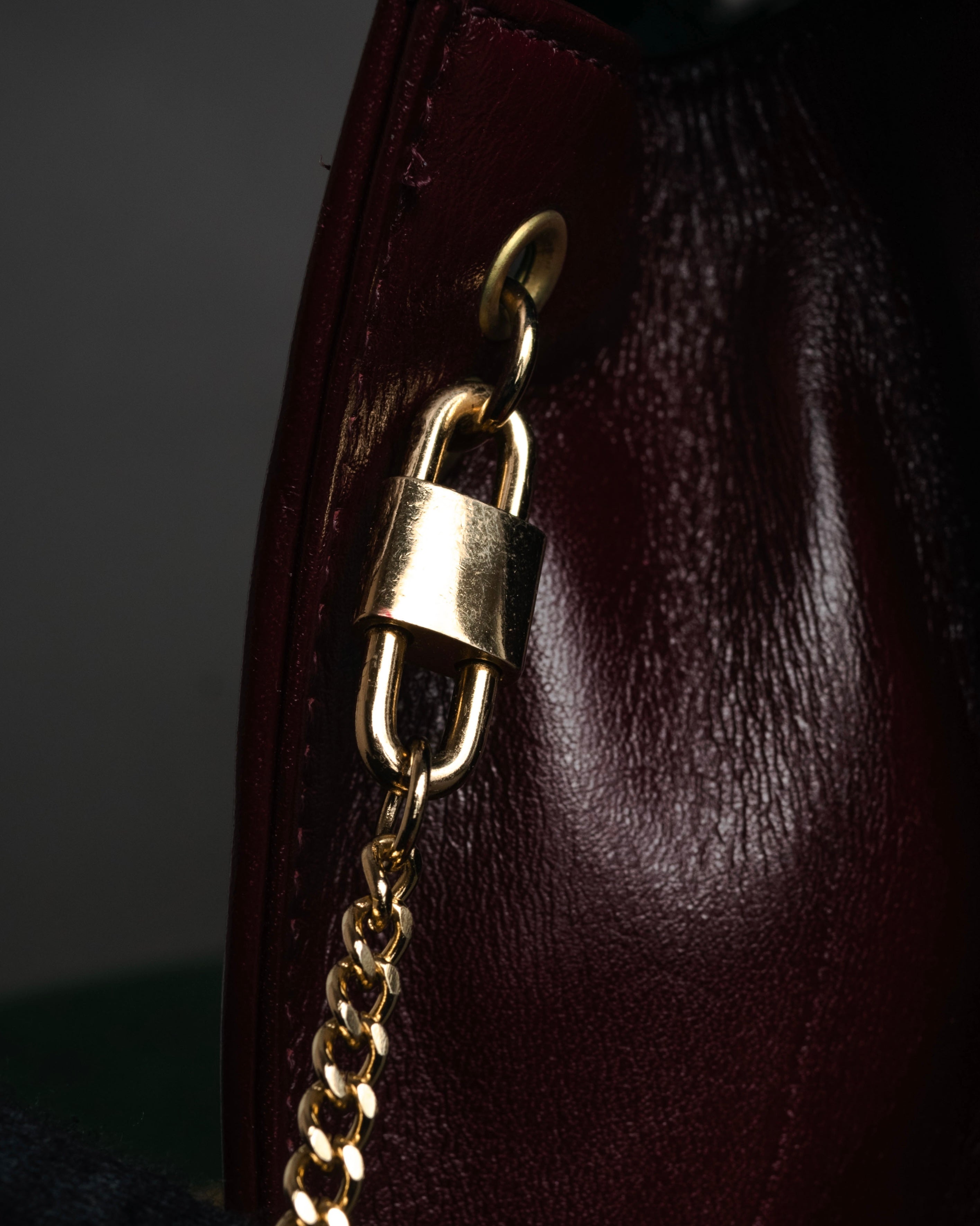 “Christian Dior” 1980’s-1990’s CD logo envelope chain bag
