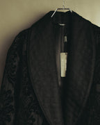 “DOLCE&GABBANA” Late 2010’s-early 2020’s Baroque jacquard belted robe coat