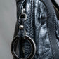 "FENDI" Curved design swirl motif leather one shoulder bag