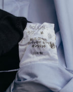 “ISSEY MIYAKE” 90’s-00’s Asymmetric stand collar cotton shirt