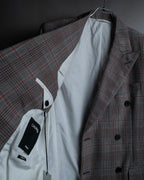 "Calvin Klein" Glen check oversized double breasted jacket