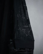 –SPECIAL– "HERMES" 00’s Sheer botanical lace cotton pullover