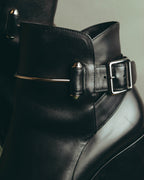 -SPECIAL- “BALENCIAGA” 2014-16’s Metal bar leather ankle boots