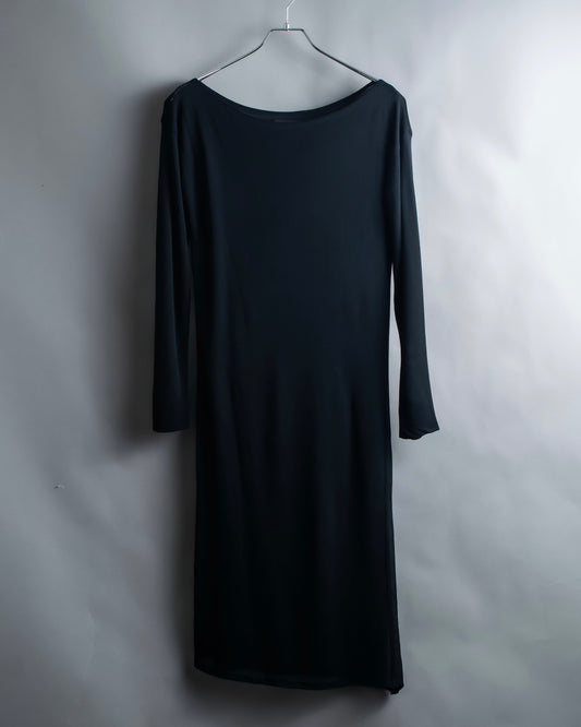 "GUCCI" Boat neck 100% rayon one piece