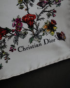 "Christian Dior" 2020-2023 botanical silk twill scarf