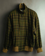 "Christian Dior" 80's-90's Wool plaid blouson and trousers set