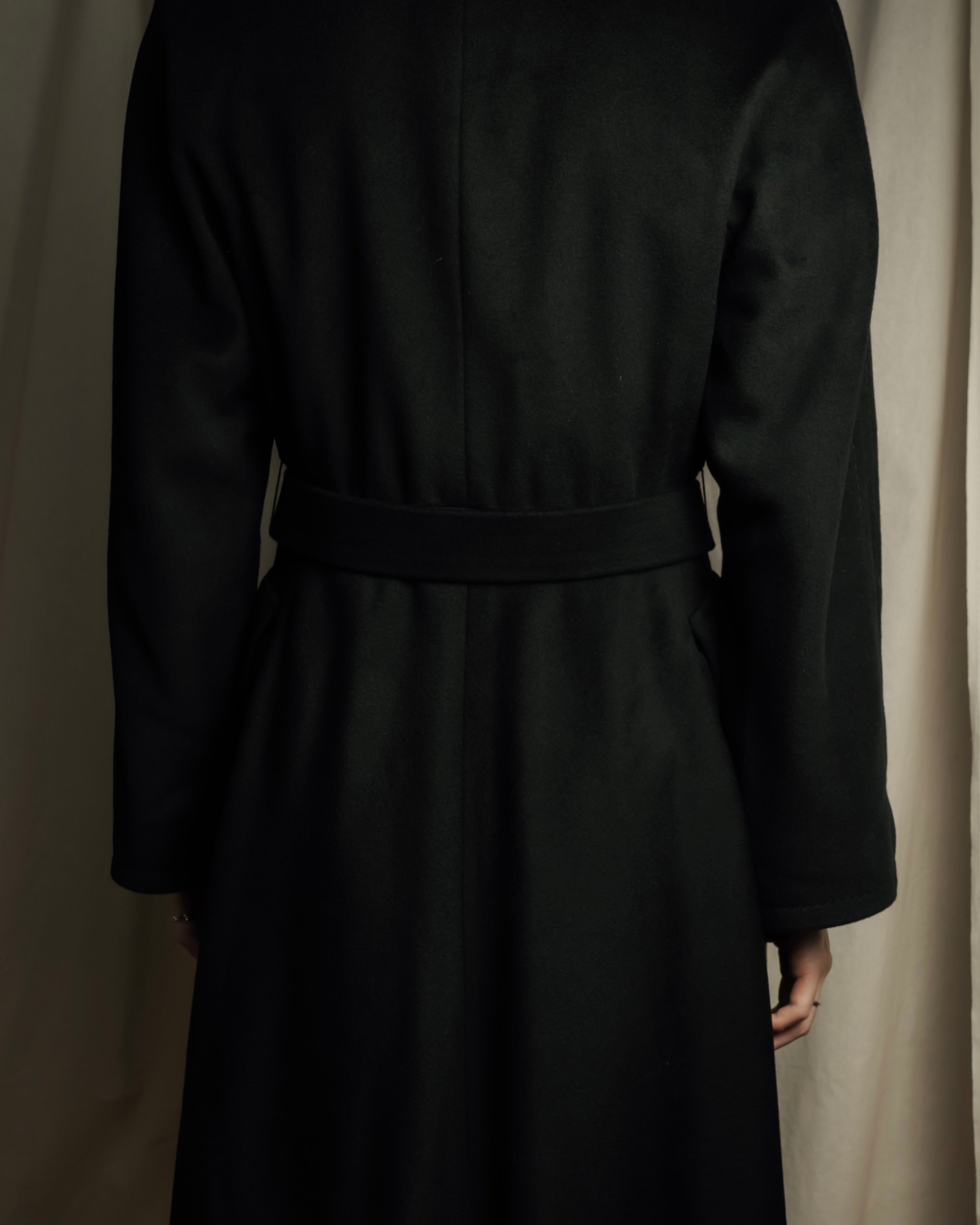 "Max Mara" Belted double breasted maxi trench coat