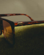 "Yves Saint Laurent" 80's Oversized tortoiseshell square sunglasses