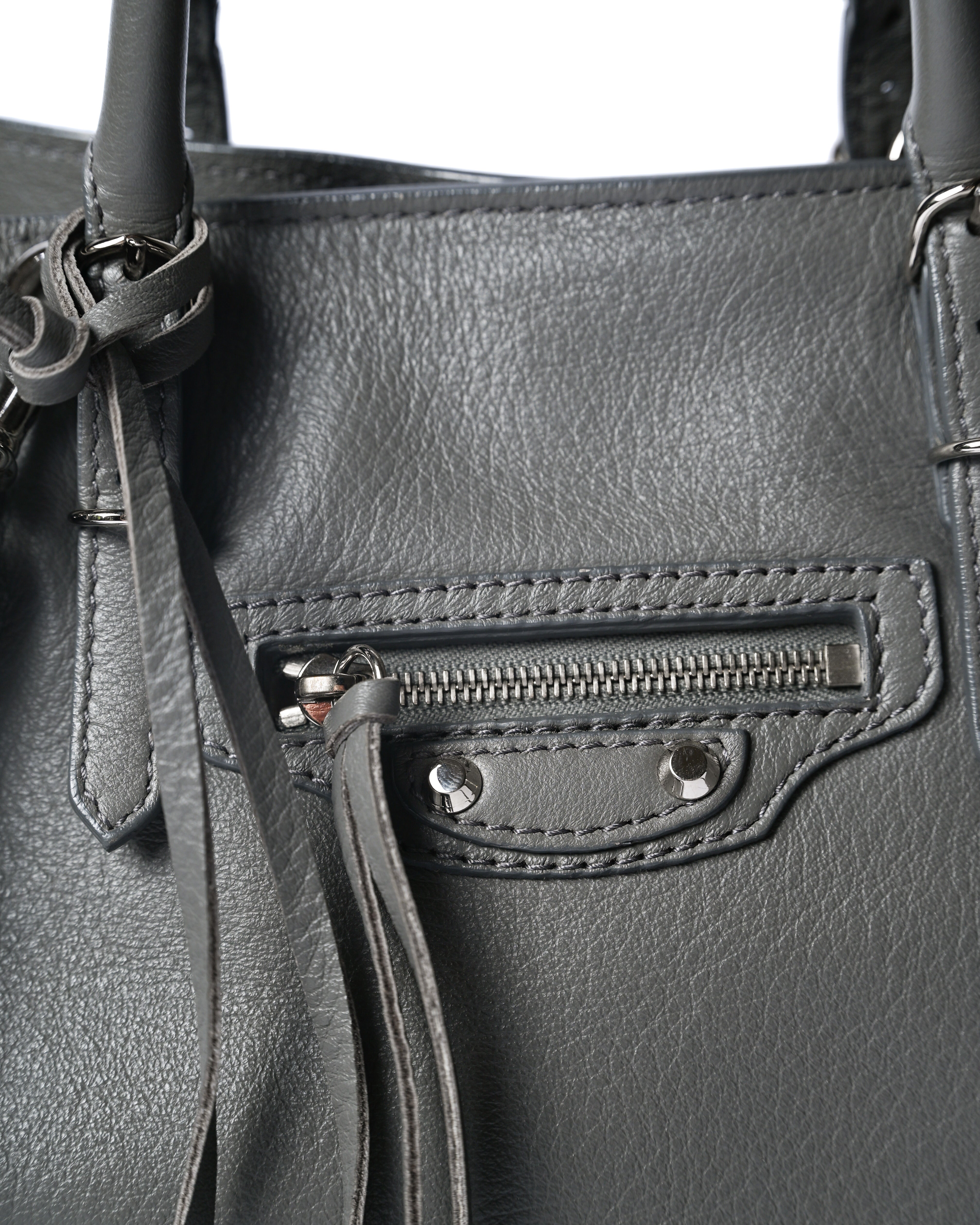 BALENCIAGA/ “Papier A6 ” Zip Around 2 Way Handbag Gray – MOOD