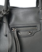 BALENCIAGA/ “Papier A6 ” Zip Around 2 Way Handbag Gray