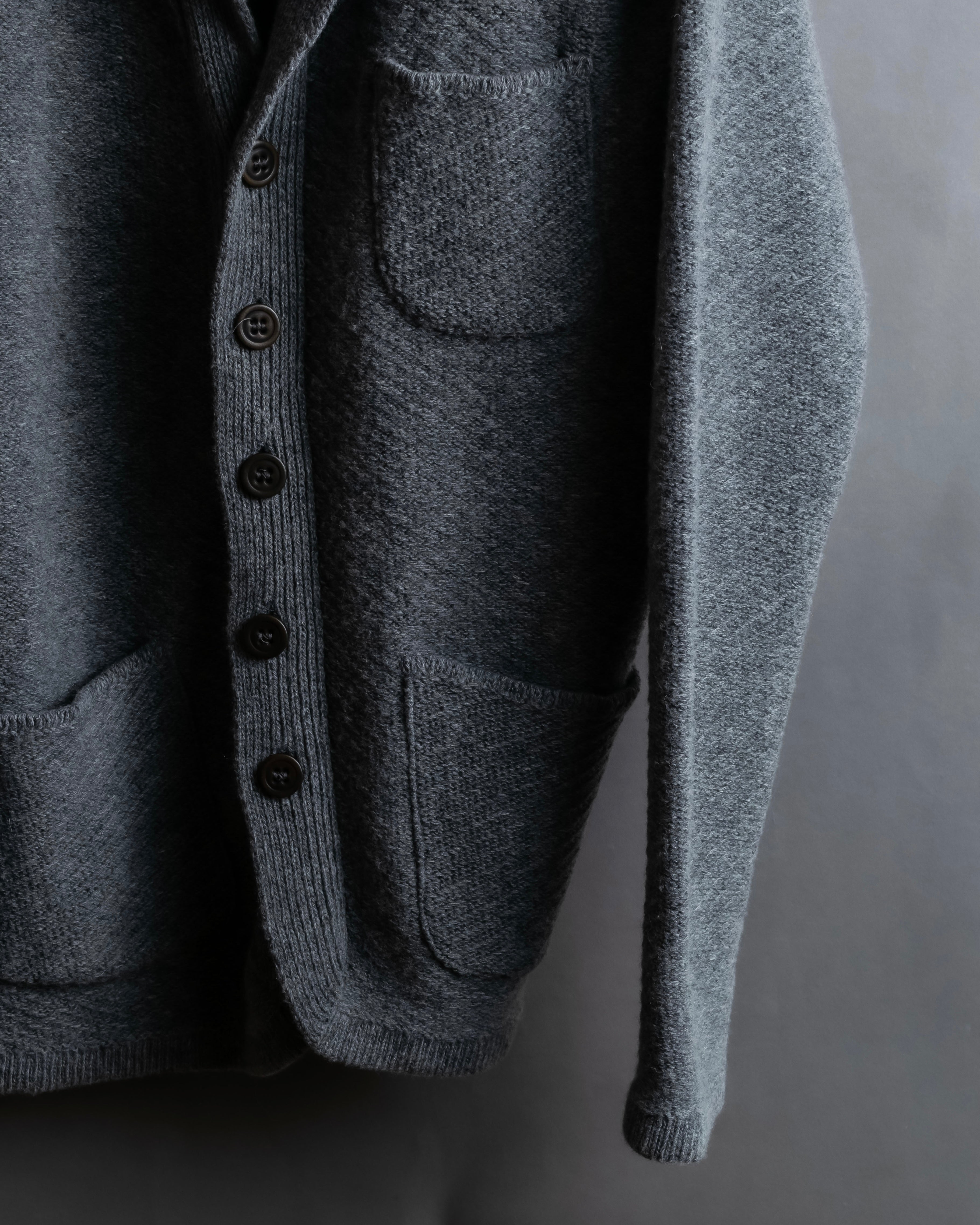 "OUR LEGACY" Patch pocket design lambswool knit jacket