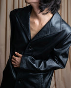 "GIANNI VERSACE COUTURE" Sheep skin oversized triangle color jacket