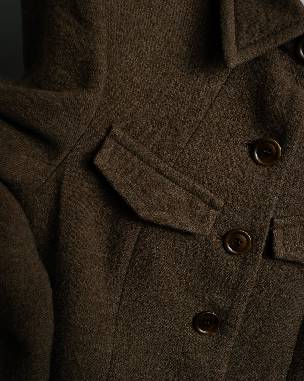 "SPORTSMAX" Carving flap design mid-length coat