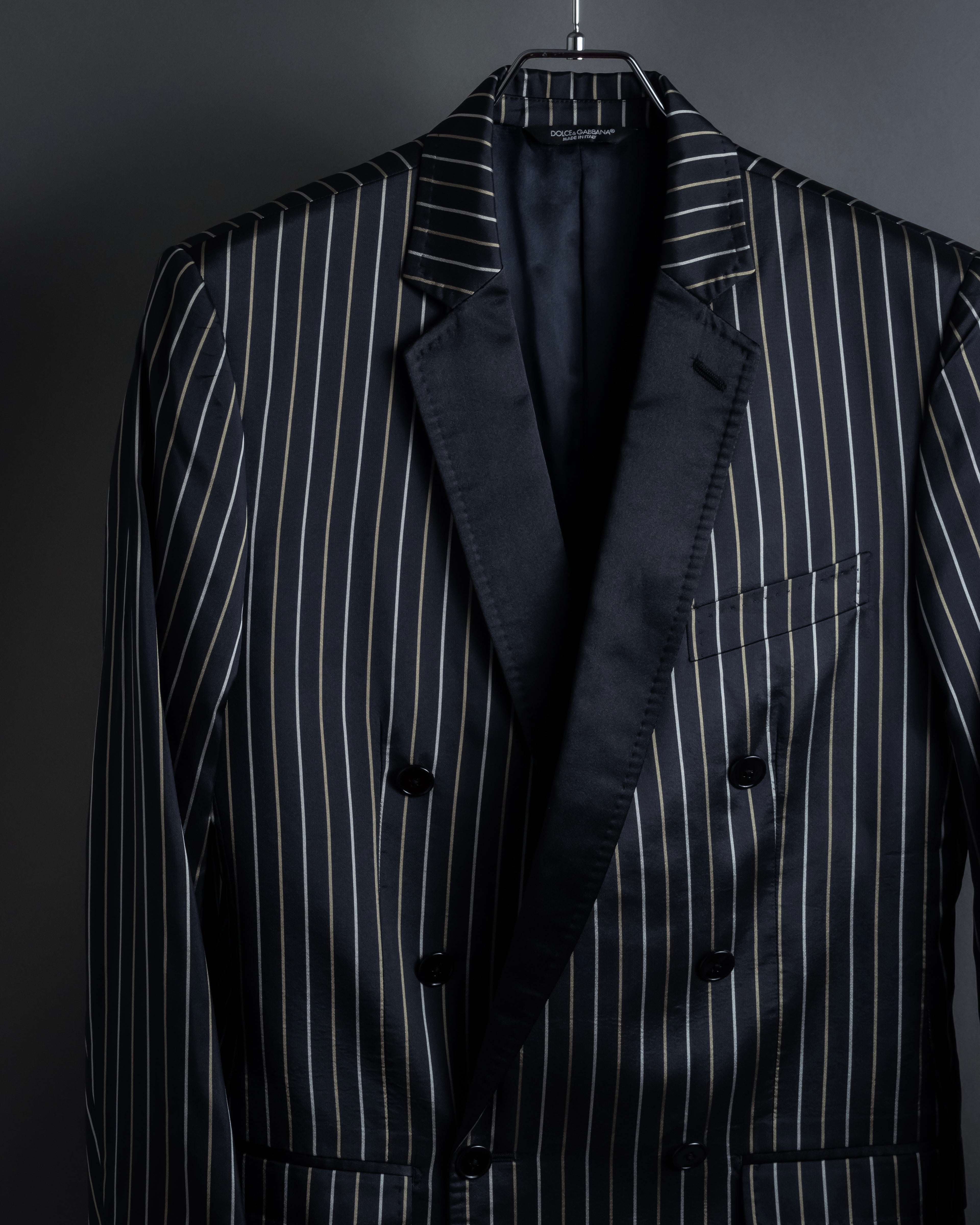 "Dolce & Gabbana" Silk design double-breasted tailored jacker