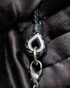 “Dolce&amp;Gabbana” Yellow crystal cross chain necklace