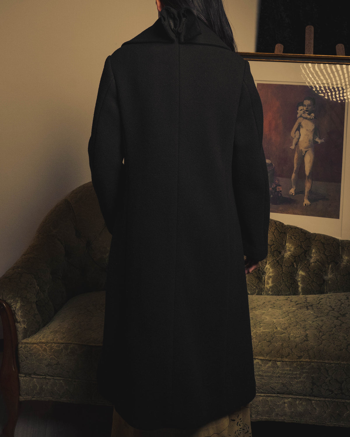–SPECIAL– “JUNYA WATANABE” 06AW Sculptural twisted-collar wool long coat