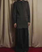 Chaqueta minimalista de los años 90-00 con cuello de esten de estiramiento y apertura frontal con cremallera de Max Mara