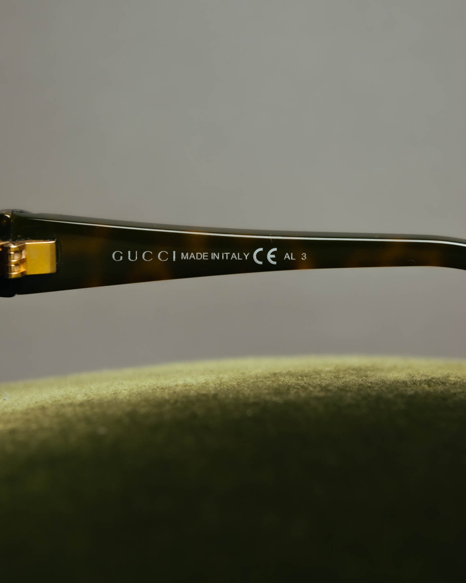 "GUCCI" 00's-10's Tortoiseshell rectangle sunglasses