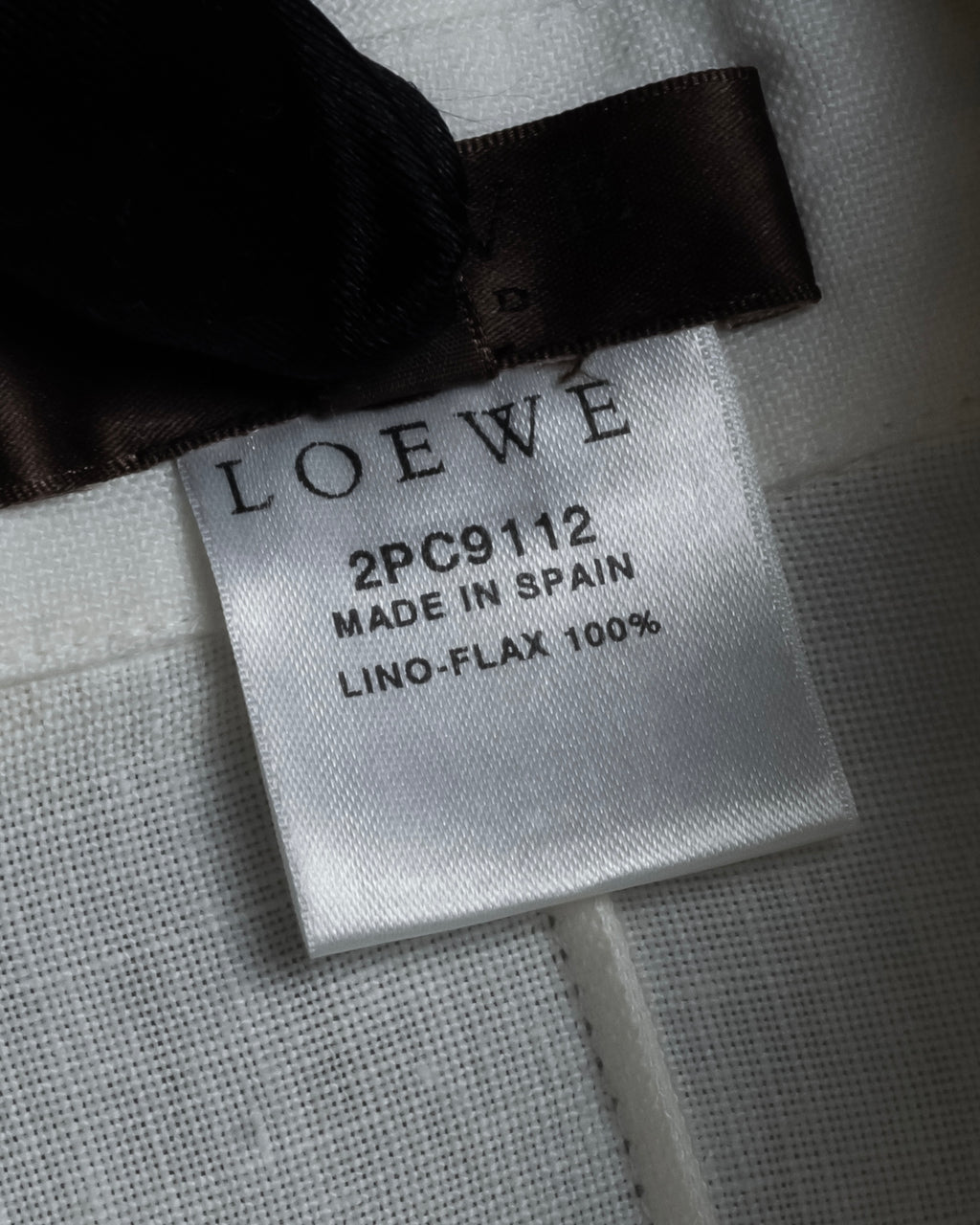"LOEWE" 00's Fly front linen shirt