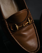 “GUCCI” 1980’s-1990’s Horsebit leather loafers