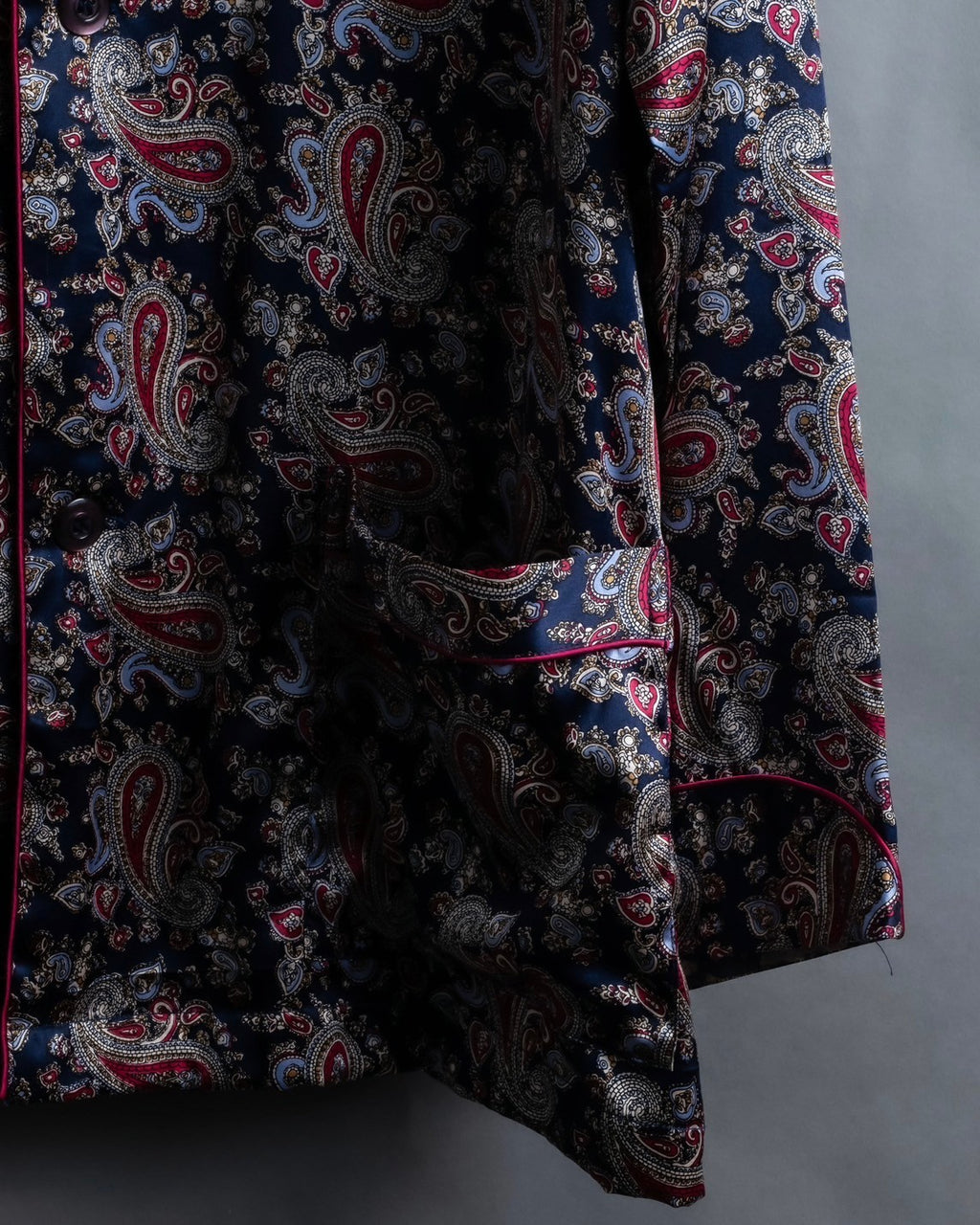 "Christian Dior" 100% silk paisley pajama set