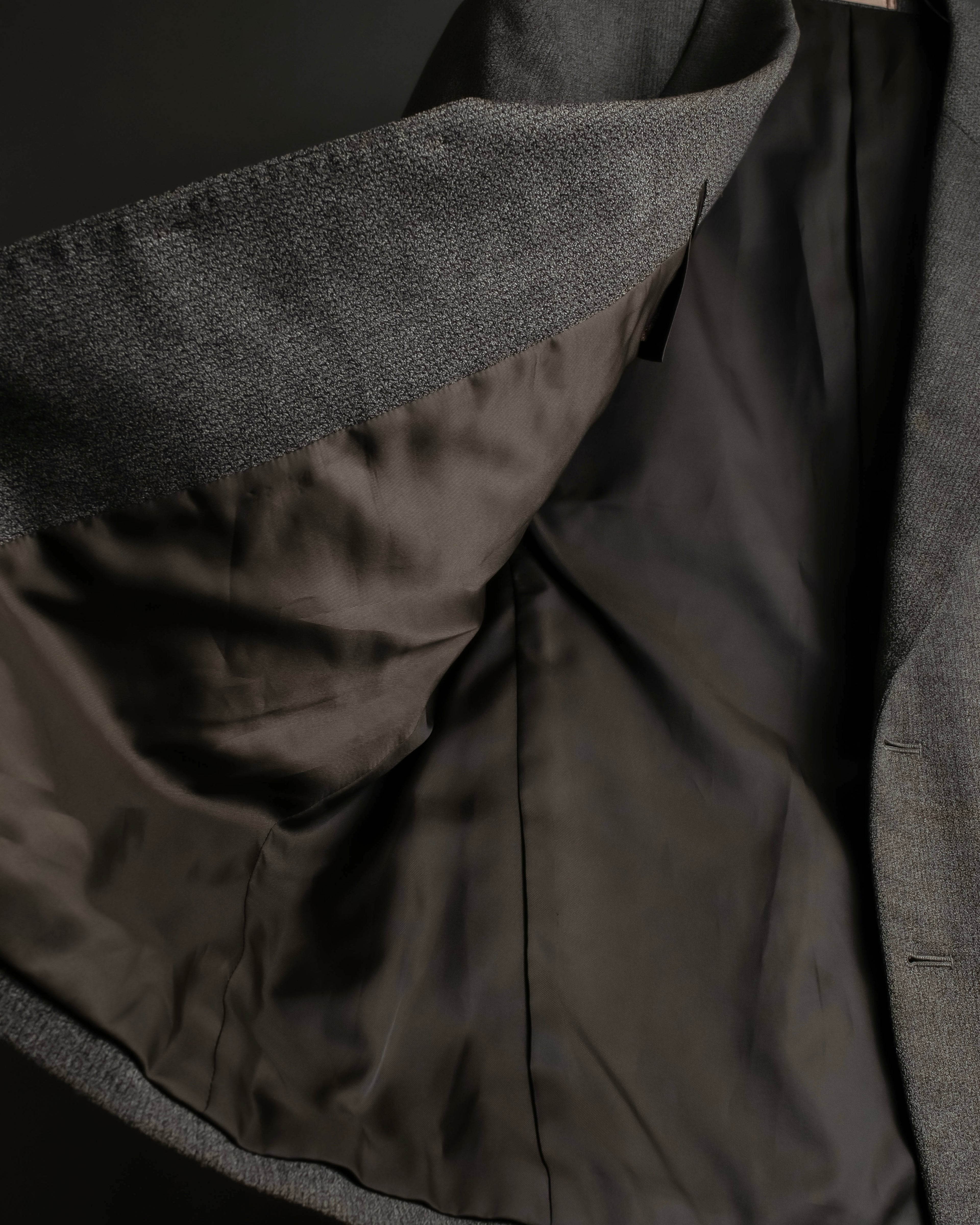 "Vintage heathered wool tailored jacket"