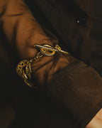 -SPECIAL- “Christian Dior” 70’s-90’s Sculptural openwork gold tone chain bracelet