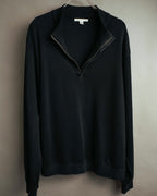 -MOOD Vintage Collections- 00’s Minimal black supima cotton knit