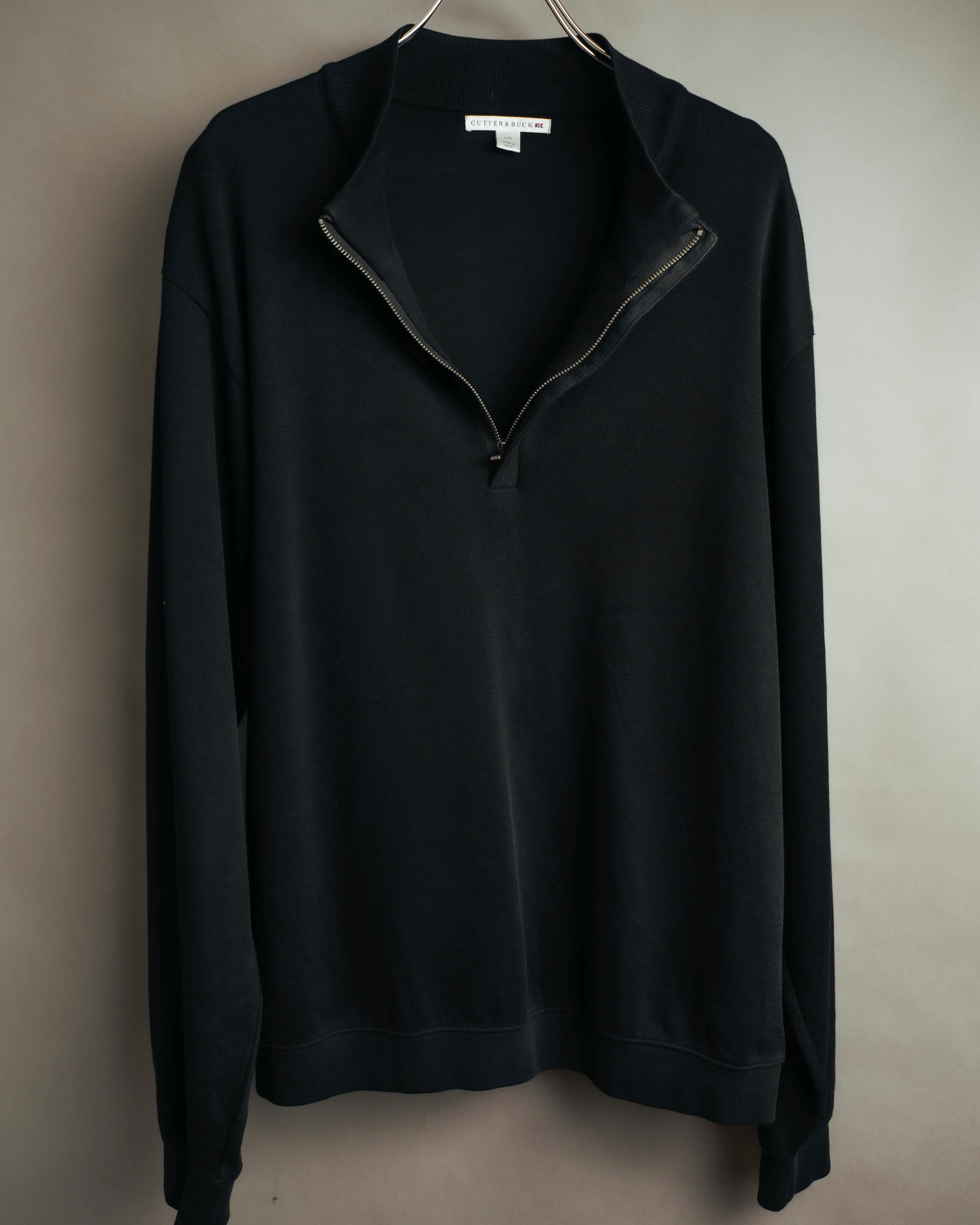 -MOOD Vintage Collections- 00’s Minimal black supima cotton knit