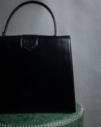 “CELINE” Early 80’s equestrian hardware top-handle bag