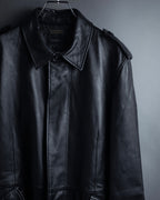 "DURBAN" Double zipper sheepskin leather coat