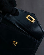 "Salvatore Ferragamo" Pocket detail leather combination tote bag