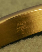"CHARRIOL" 90's-00's Vintage PVD gold and steel cable link bangle