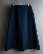 "MM6 MAISON MARGIELA" 20SS Beautiful navy trench skirt