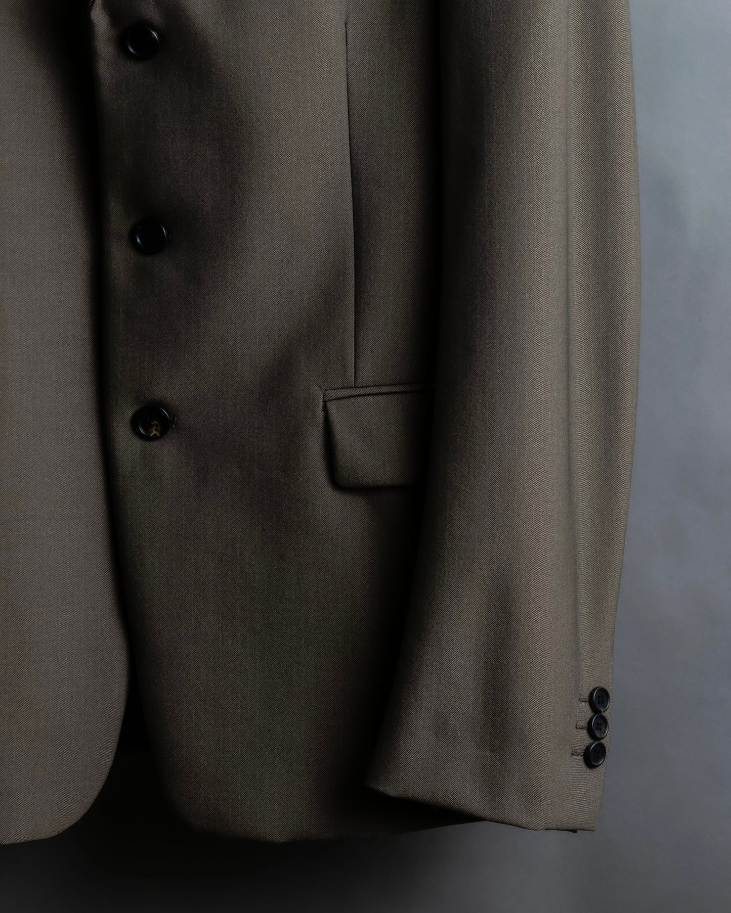 "PRADA" 3 button oversized tailored jacket