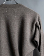 "MAISON MARGIELA 2005's AW " Twisted detail V-neck knit