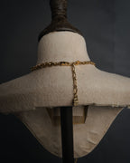 “Yves Saint Laurent” 1980’s-90’s Sculptural circle long necklace