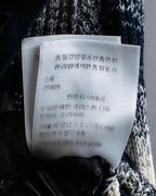 "Christian Dior" Gradient striped irregular neck knit