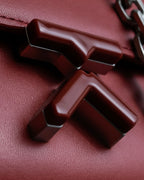 "KENZO" K motif design chain shoulder wallet bag