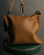 "BOTTEGA VENETA" 00's-10's Grained leather messenger bag